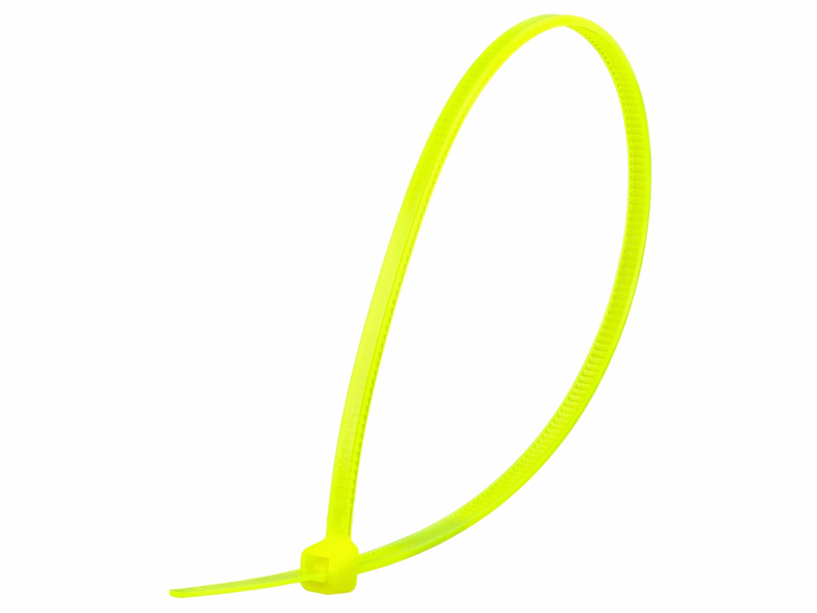FLUORESCENT YELLOW CABLE TIE (10pcs) 100mm