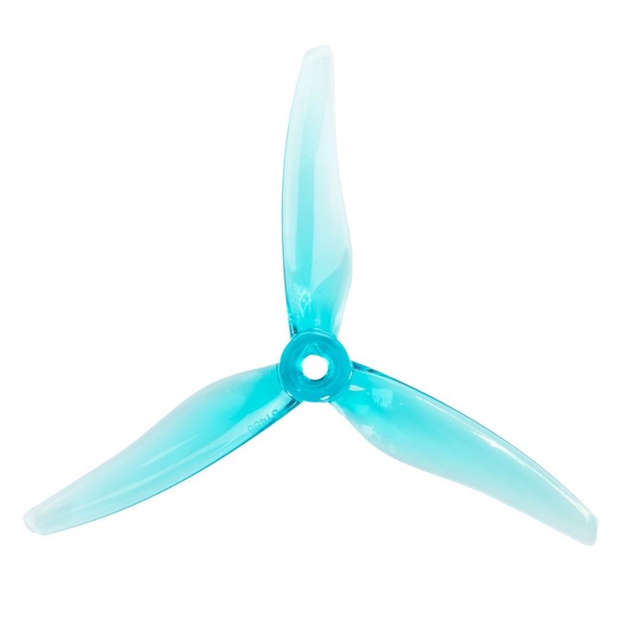 Gemfan Hurricane 51466 Tri-Blade Props (2CW+2CCW) Clear Blue
