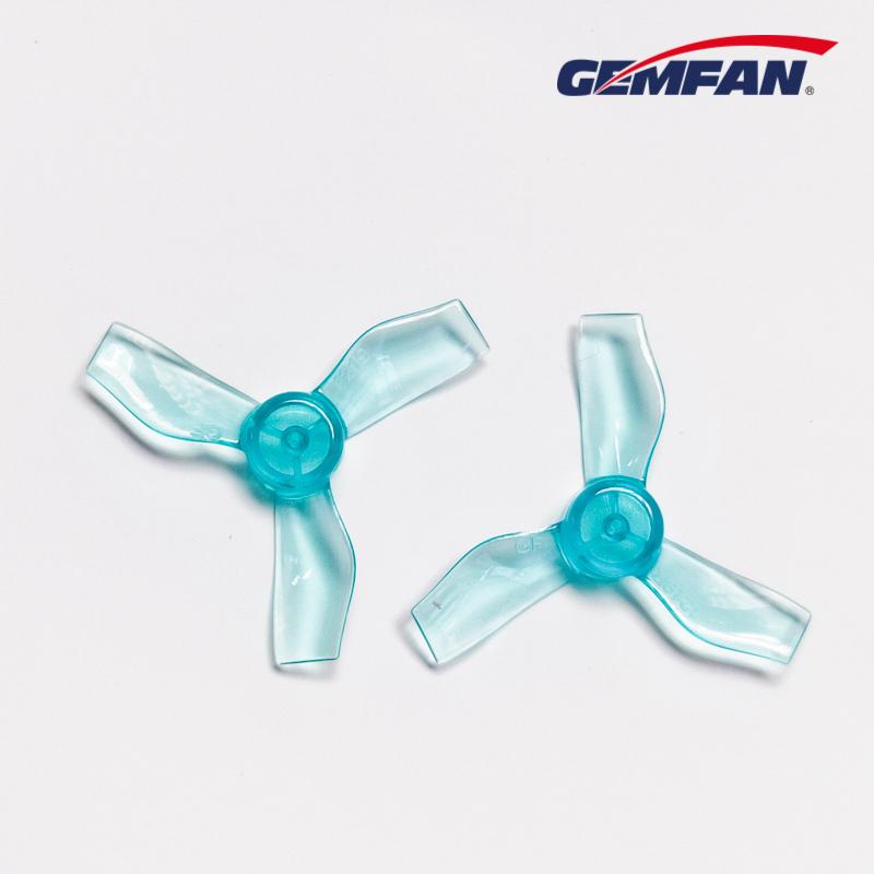 Gemfan 1219 31mm durable 3 blade 1mm prop (4cw+4ccw) blue