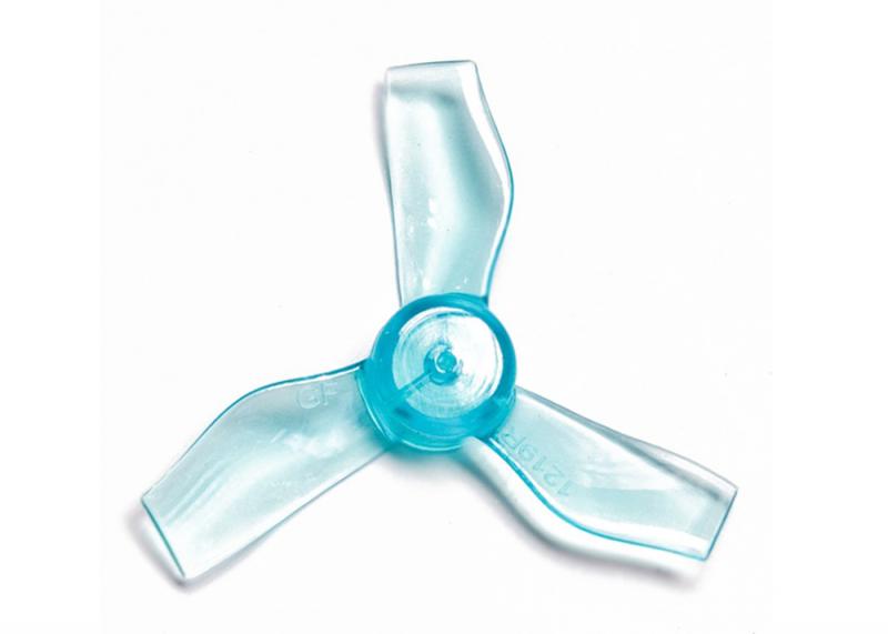 Gemfan 1219 31mm durable 3 blade 1mm prop (4cw+4ccw) blue