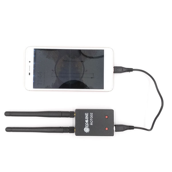 Eachine ROTG02 UVC OTG 5.8G 150CH Diversity Audio FPV Receiver for Android Tablet Smartphone (Black)
