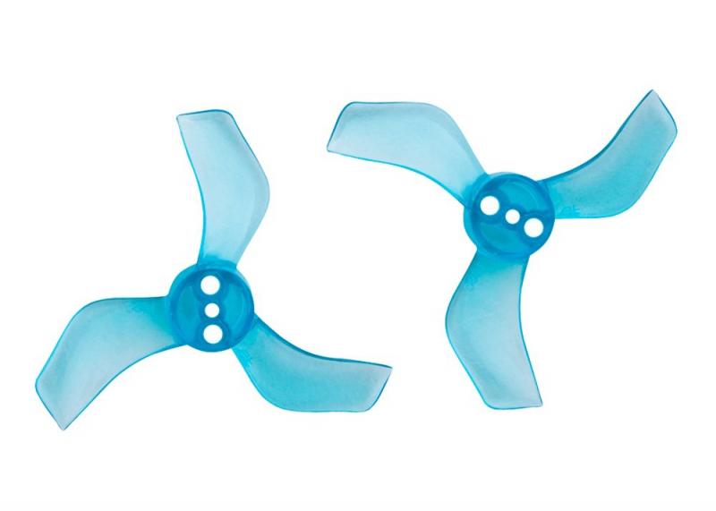 GEMFAN 1635 40MM DURABLE 3 BLADE 1MM PROP (4CW+4CCW) BLUE