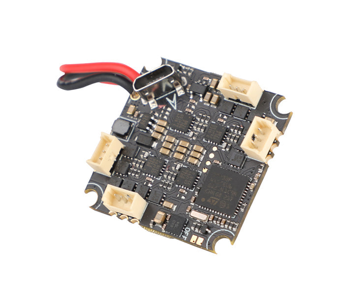 T-MOTOR F411 1S 6A BLUEJAY AIO FLIGHT CONTROLLER W/ ONBOARD ELRS 2.4G RX AND ANALOG VTX - 25.5X25.5MM
