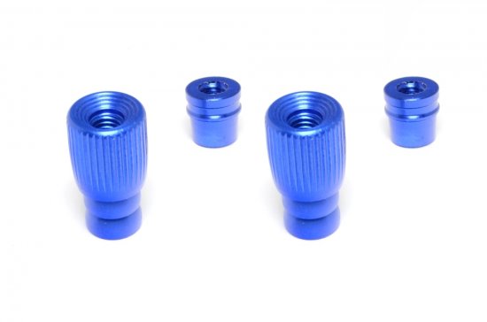 FrSky Vantac M4 4mm CNC Aluminum Gimbal Stick Ends Pole Blue