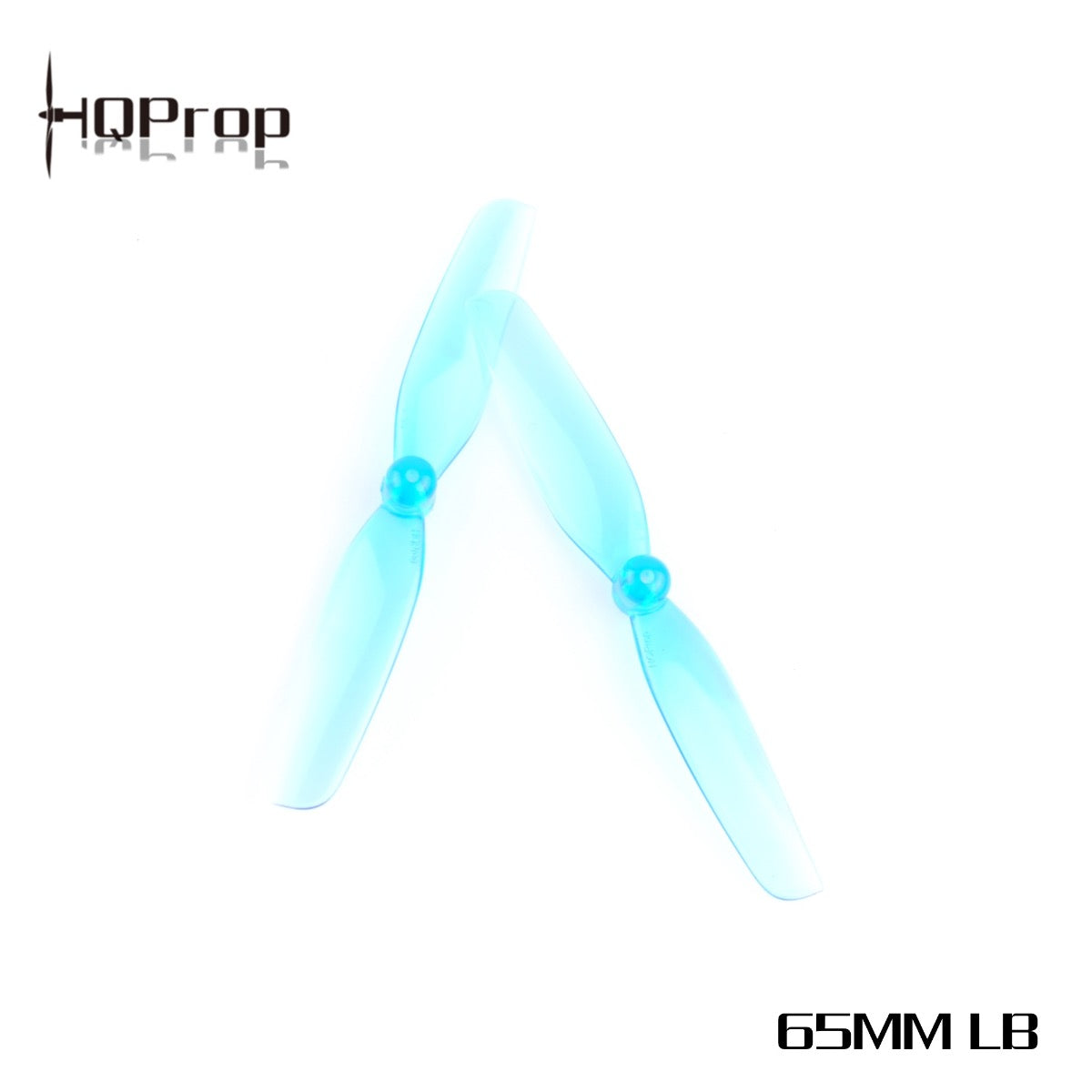 HQ PROP MICRO PROP 65MM (5CW+5CCW)-POLY CARBONATE-1.5MM SHAFT BLUE