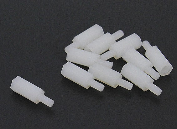 M3 x 8mm-6mm Nylon Spacer HTS-308 (10 PCS Per Pack )