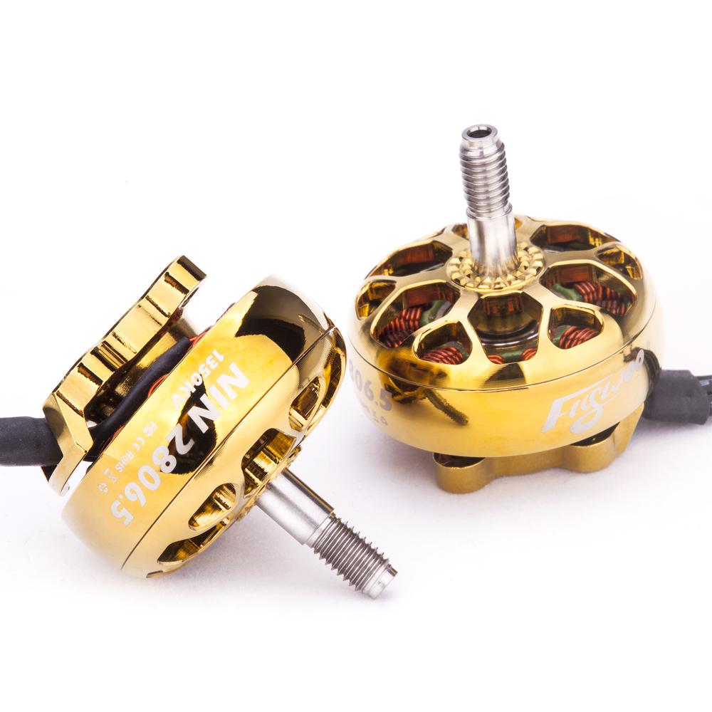 FLYWOO NIN PLUS N2806.5 2806.5 2-6S 1350KV FPV MOTOR Brushless for RC(GOLD) without screw and prop nut