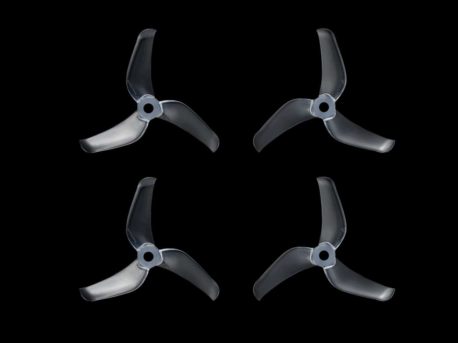 Azure Power 3060 Tri-Blade (2CW+2CCW) Prop Color Clear
