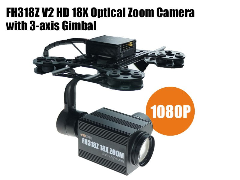 FH318Z V2 HD 18X Optical Zoom Camera with 3-axis Gimbal