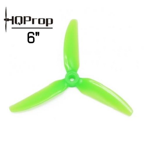 HQ Durable Prop 6X3X3V1S (2CW+2CCW) Color Light Green Poly Carbonate