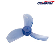 GEMFAN 35MM DURABLE TRI-BLADE PROPELLERS 1MM SHAFT (4CW+4CCW)  CLEAR BLUE