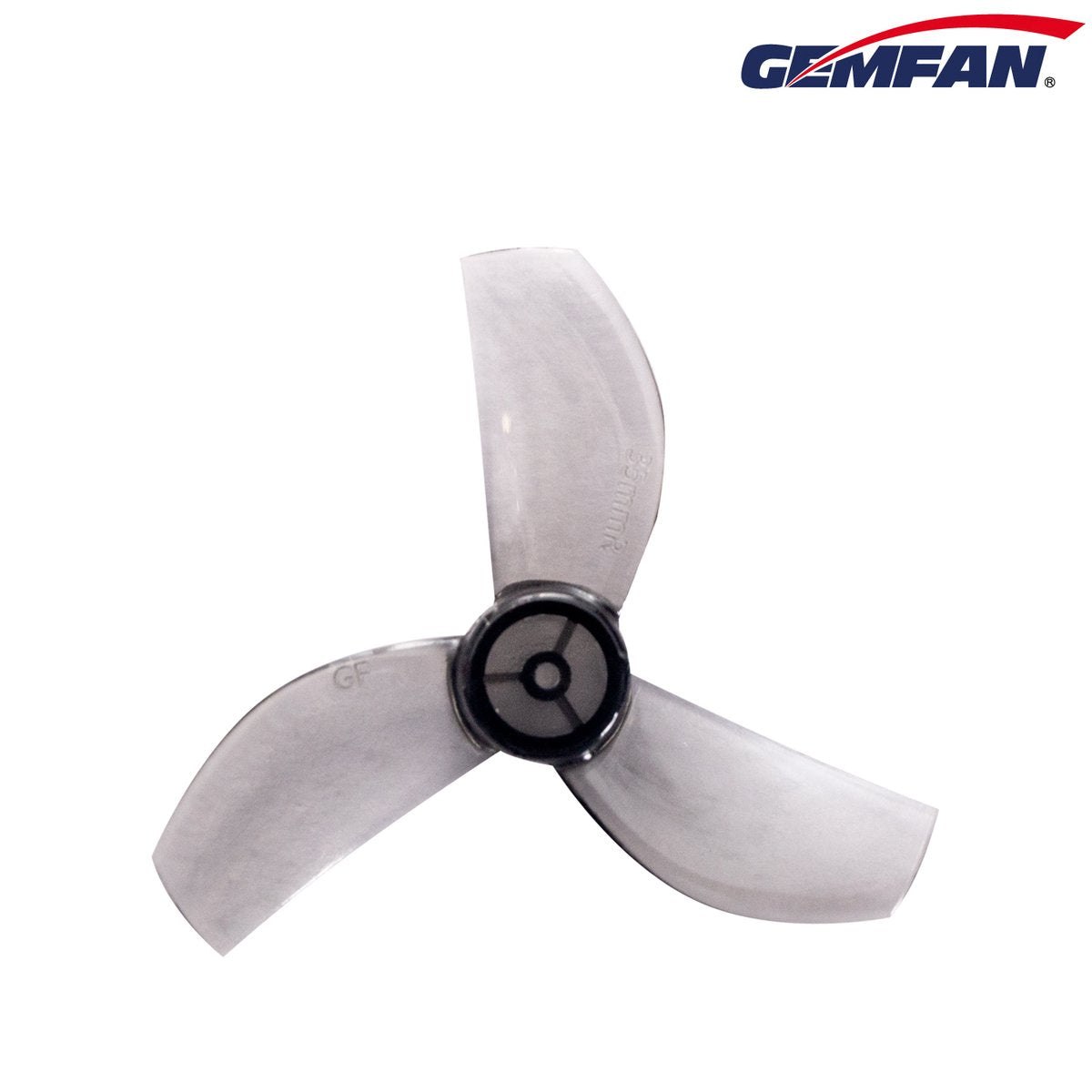 Gemfan 35mm durable tri-blade propellers 1mm shaft (4cw+4ccw)  grey