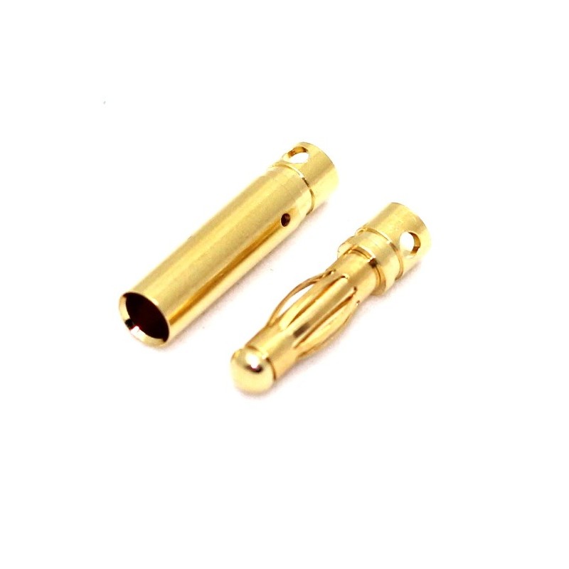 Amass Bullet Connector 4mm (5 pair per pack)