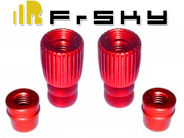 FrSky Vantac M4 4mm CNC Aluminum Gimbal Stick Ends Pole Red