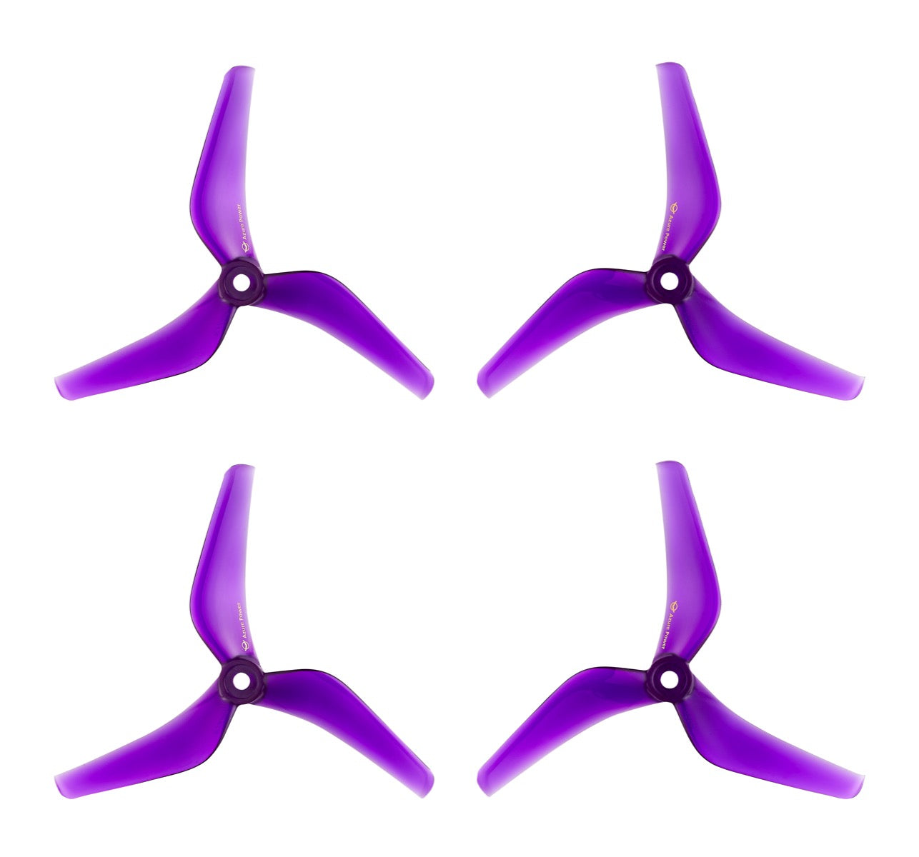 Azure Power 5140 Tri-Blade Light Control Props (2CW+2CCW) Color Ultra Violet