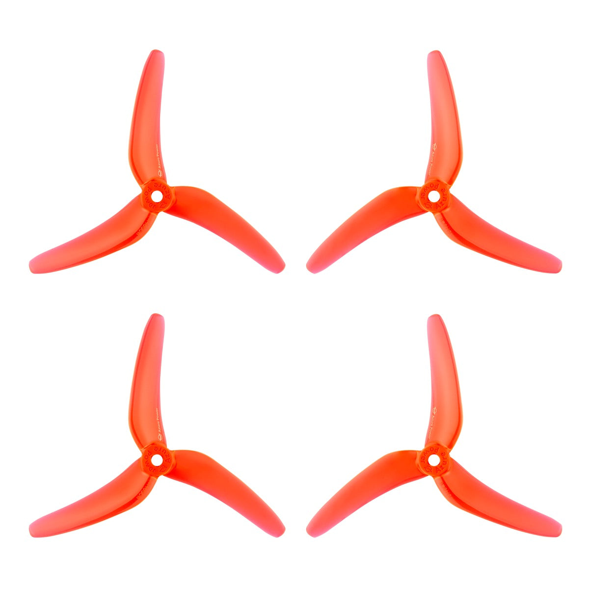 Azure Power 5148 Tri-Blade Strong Fast Props (2CW+2CCW) Color Orange
