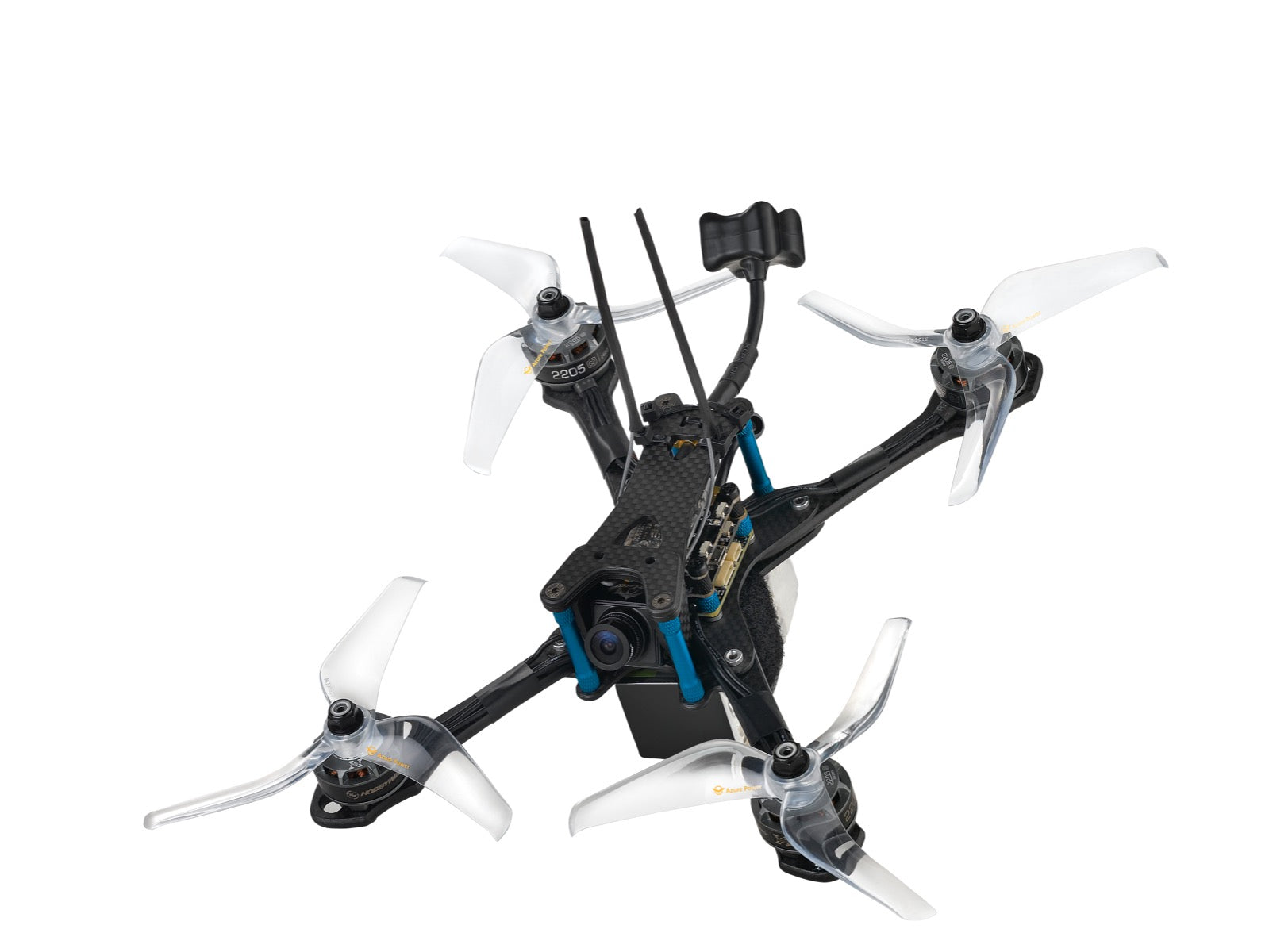 Azure Power 5150 Tri-Blade Strong Fast Props (2CW+2CCW) Color Clear