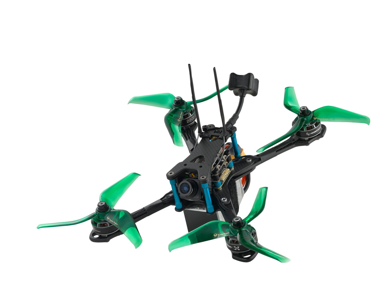 Azure Power 5150 Tri-Blade Strong Fast Props (2CW+2CCW) Color Greenery