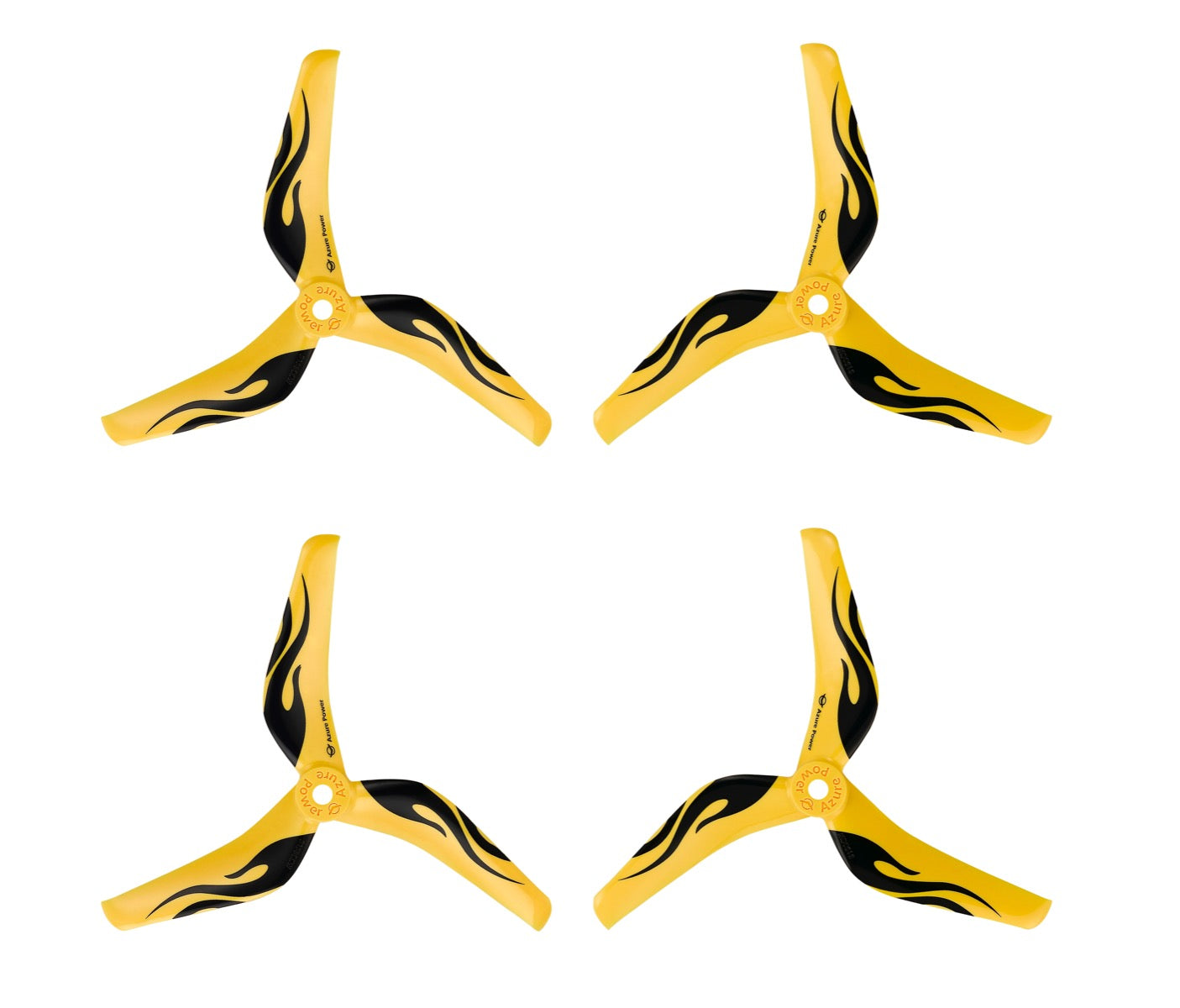 Azure Power 5150 Tri-Blade Strong Fast Props (2CW+2CCW) Color Yellow