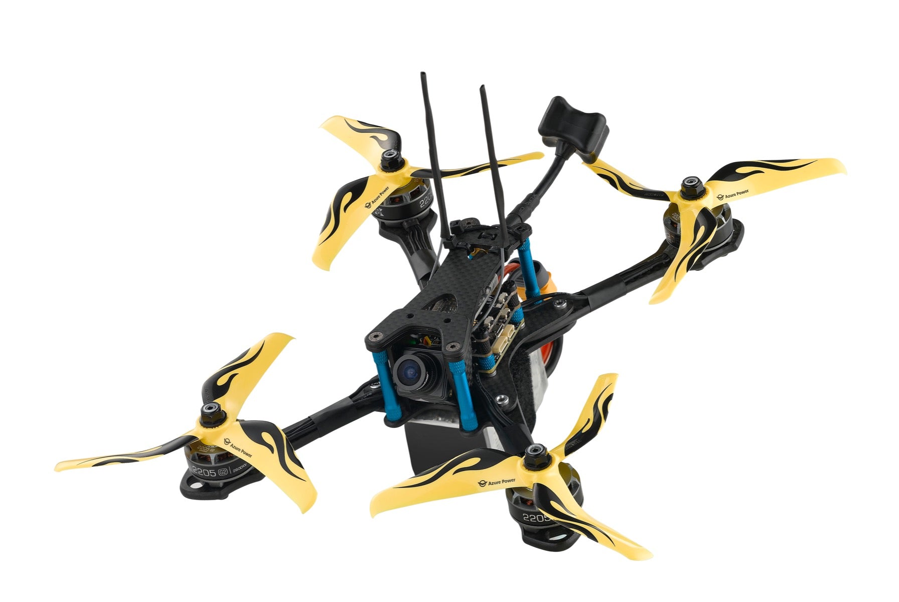 Azure Power 5150 Tri-Blade Strong Fast Props (2CW+2CCW) Color Yellow