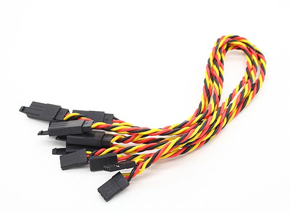 Amass Twisted 30cm Servo Lead Extention (JR) with hook (5pcs/bag)