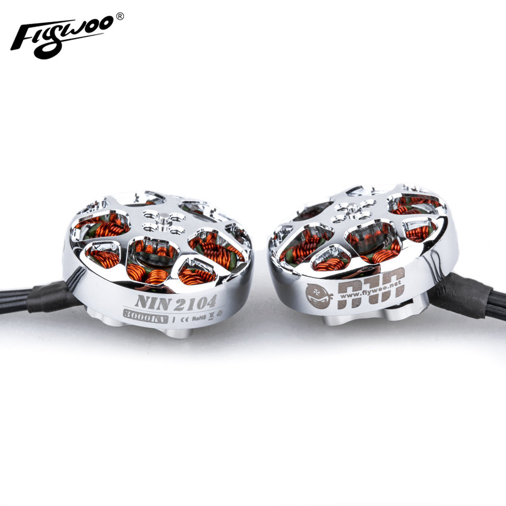 Flywoo NIN 2104 Ultralight Fpv Motor 1800kv ( Silver )