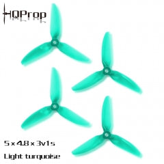 HQ Durable Prop 5X4.8X3V1S (2CW+2CCW) Color Light Turquoizes Poly Carbonate