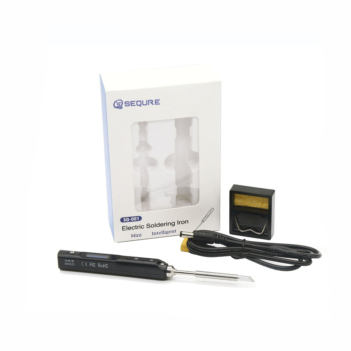 SEQURE SQ-001 Mini Soldering Iron ( Black colour , BC2 Tip )