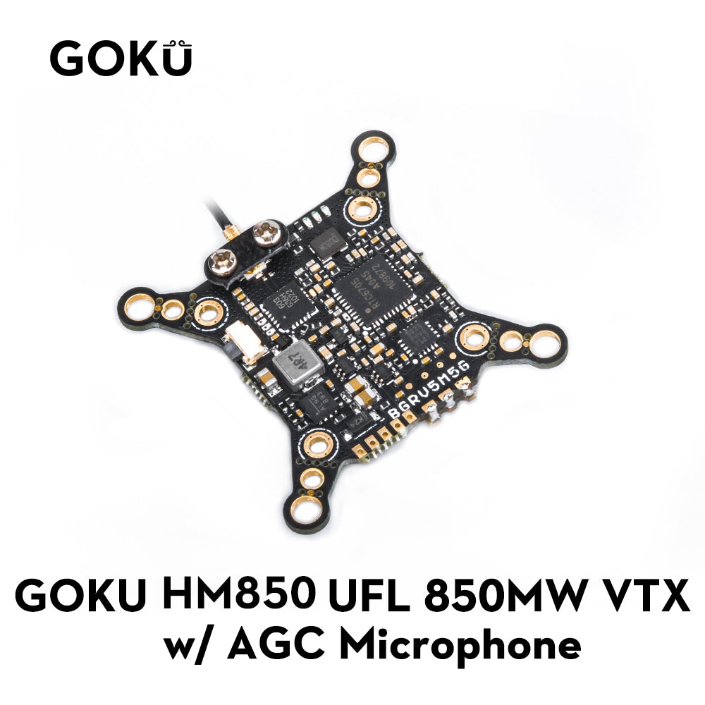 Flywoo GOKU HM850 5.8Ghz ufl 850mw vtx w/ AGC Microphone