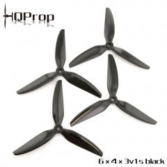 HQ Durable Prop 6X4X3V1S (2CW+2CCW) Color Black Poly Carbonate