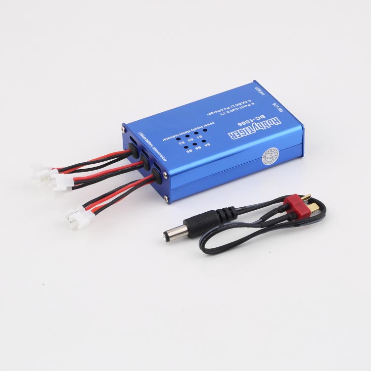 BC-1S06 6 Ports 1S 3.7V Li-Po Battery Balance Charger