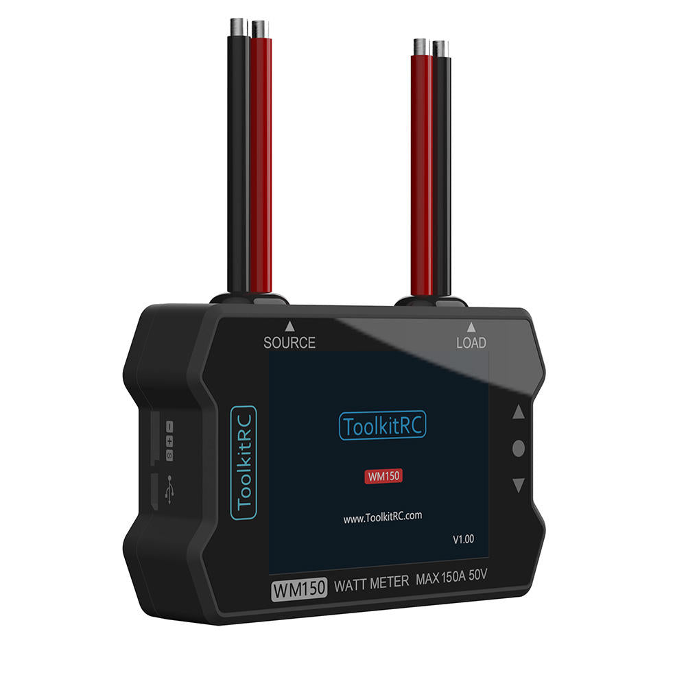 ToolkitRC WM150 150A 50V Watt Meter Power Analyzer LCD Display Power Voltage Current Tester
