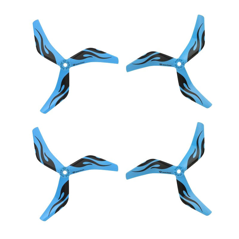 Azure Power 5150 Tri-Blade Strong Fast Props (2CW+2CCW) Color Blue