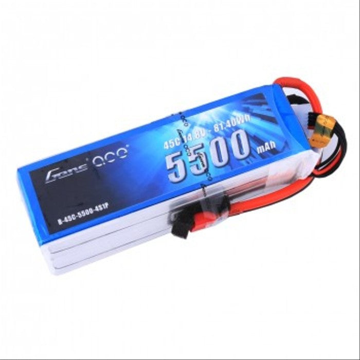 Gens Ace 4s 14.8V 5500mah 45c Lipo Battery with XT60 Connector
