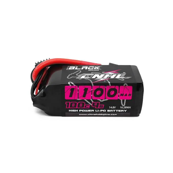 CNHL Black Series 100C 4S LiPo Battery - 1100mAh for FPV Drones
