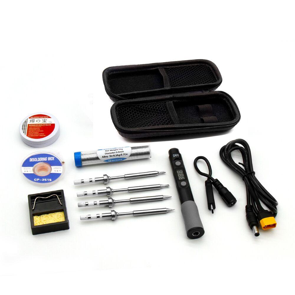 SQ-D60B Micro Electric Soldering Iron Set with Tool Kit Sequre