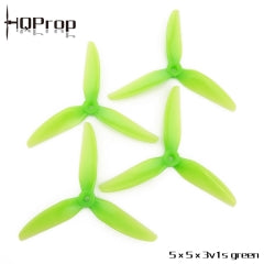 HQ Durable Prop 5X5X3V1S (2CW+2CCW) Color Light Green Poly Carbonate