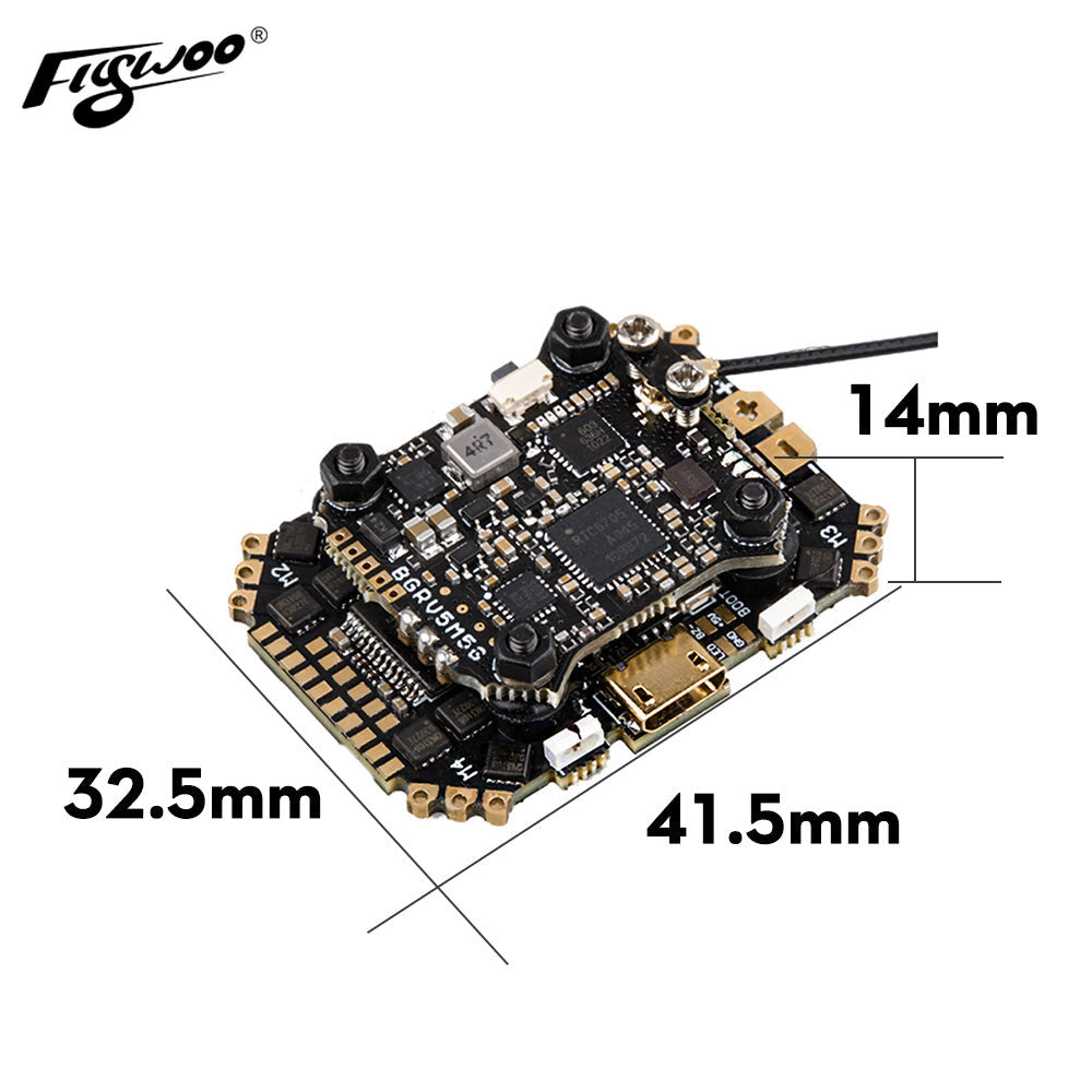 Buy Flywoo GOKU GN722 HD EVO 40A AIO +HM850 850MW VTX STACK