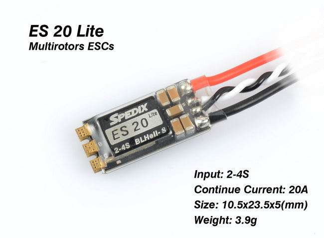 Spedix ES 20A 2-4S BLHeli_S ESC