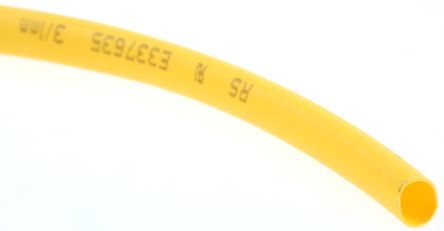 3mm Heat Shrink Tube – Yellow (1mtr)