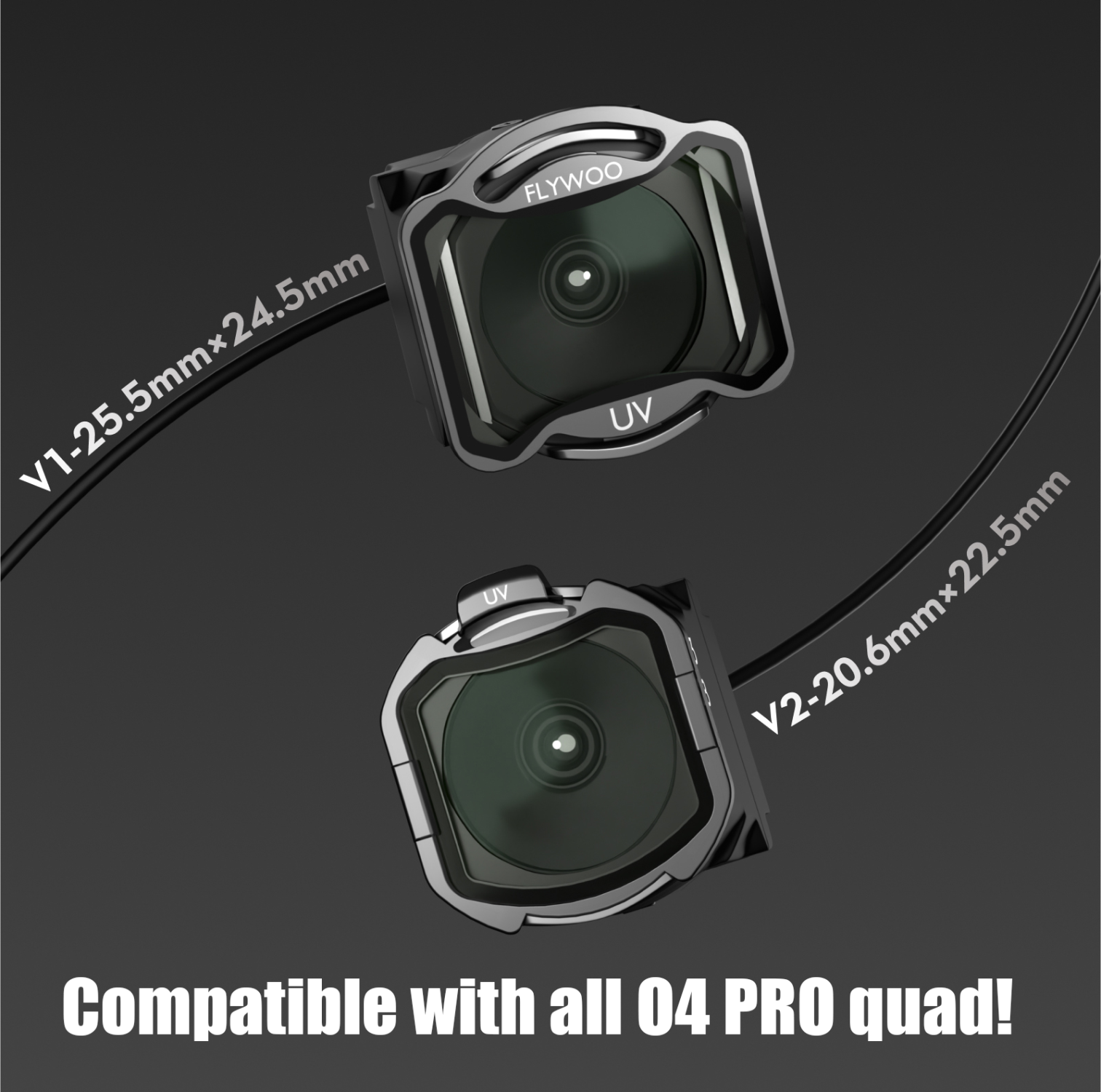 Flywoo DJI O4 Pro UV & ND Filters V2 – ND4, ND8, ND16