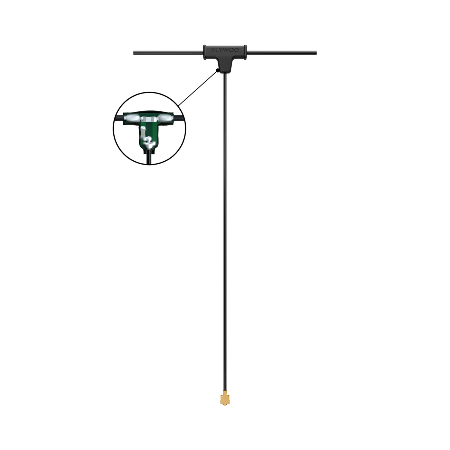 Flywoo ELRS 2.4G MiniMortal PCB T Antenna – U.FL (100mm)