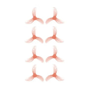 Gemfan 40mm 1608 3-Blade Polycarbonate Propeller (Set of 8) - 1mm Red