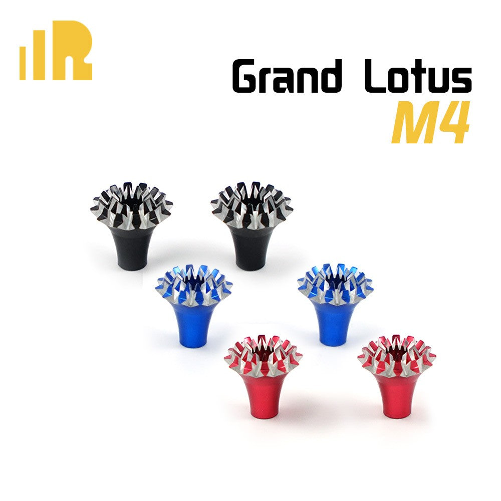 FrSky Vantac M4 4mm CNC Aluminum GRAND LOTUS Gimbal Stick Ends RED