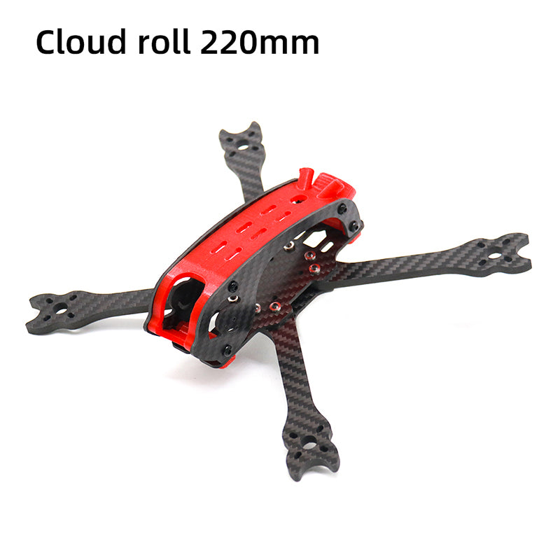 TCMMRC FPV Frame Kit Carbon Fiber Cloud roll 220 220mm 5 Inch 5mm Arm With 3D Printed Parts for RC FPV Racing Dron