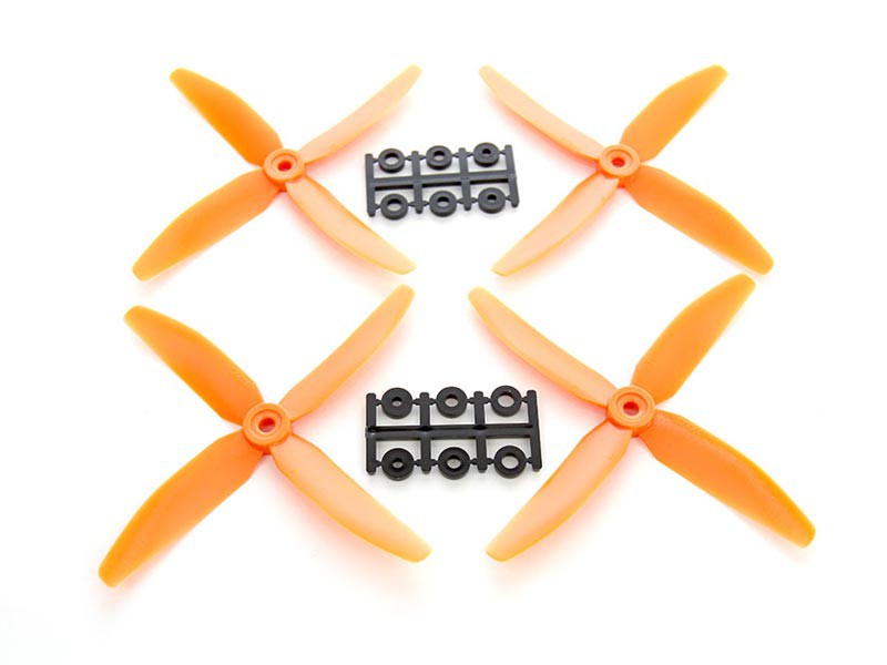 HQ Prop Quad Blade 5*4*4 Orange (2 CW & 2 CCW)