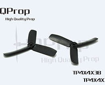 HQ Prop Tri Blade 4*4*3 Black (2CW & 2CCW)