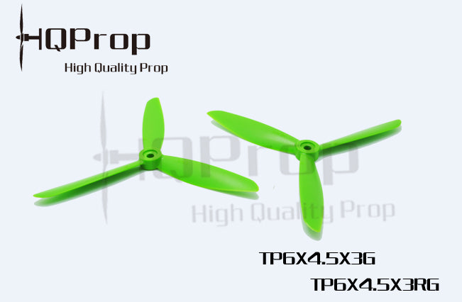 HQ Prop Tri Blade 4*4*3 Green (2 CW & 2 CCW)