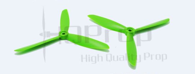 HQ Prop Tri Blade 4*4*3 Green (2 CW & 2 CCW)