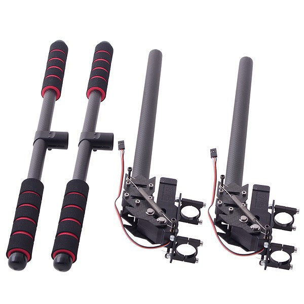 16mm Pipe Clamp HJ-1100P Carbon Fiber Retractable Landing Gear Skid Set for RC Multi-rotors FPV Quadcopter